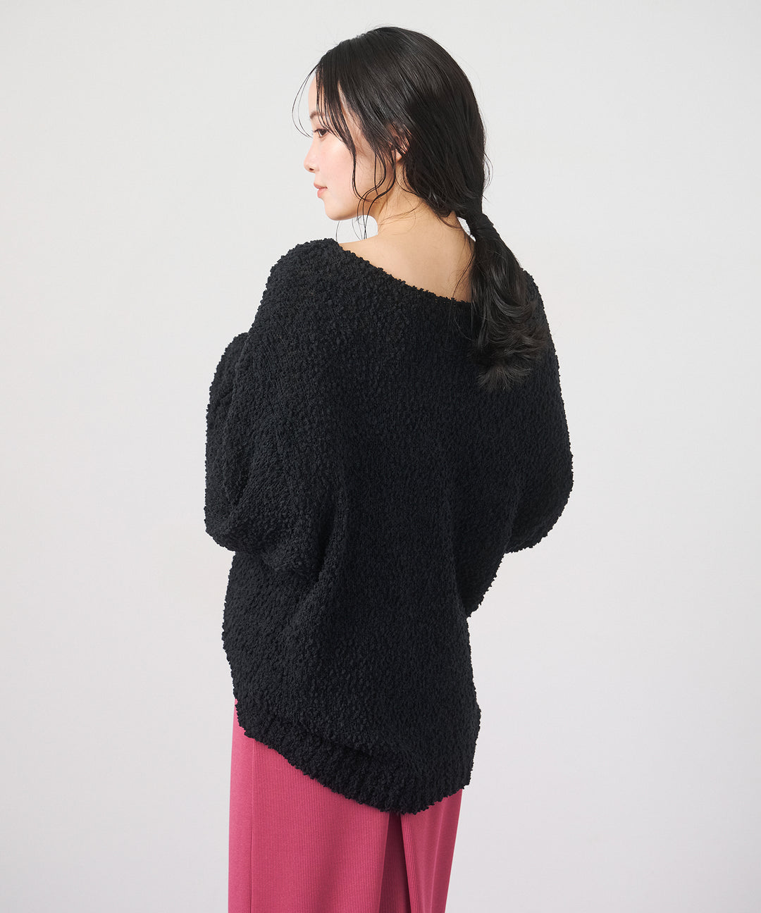 (eliuu)Airy Popcorn Knit Tops