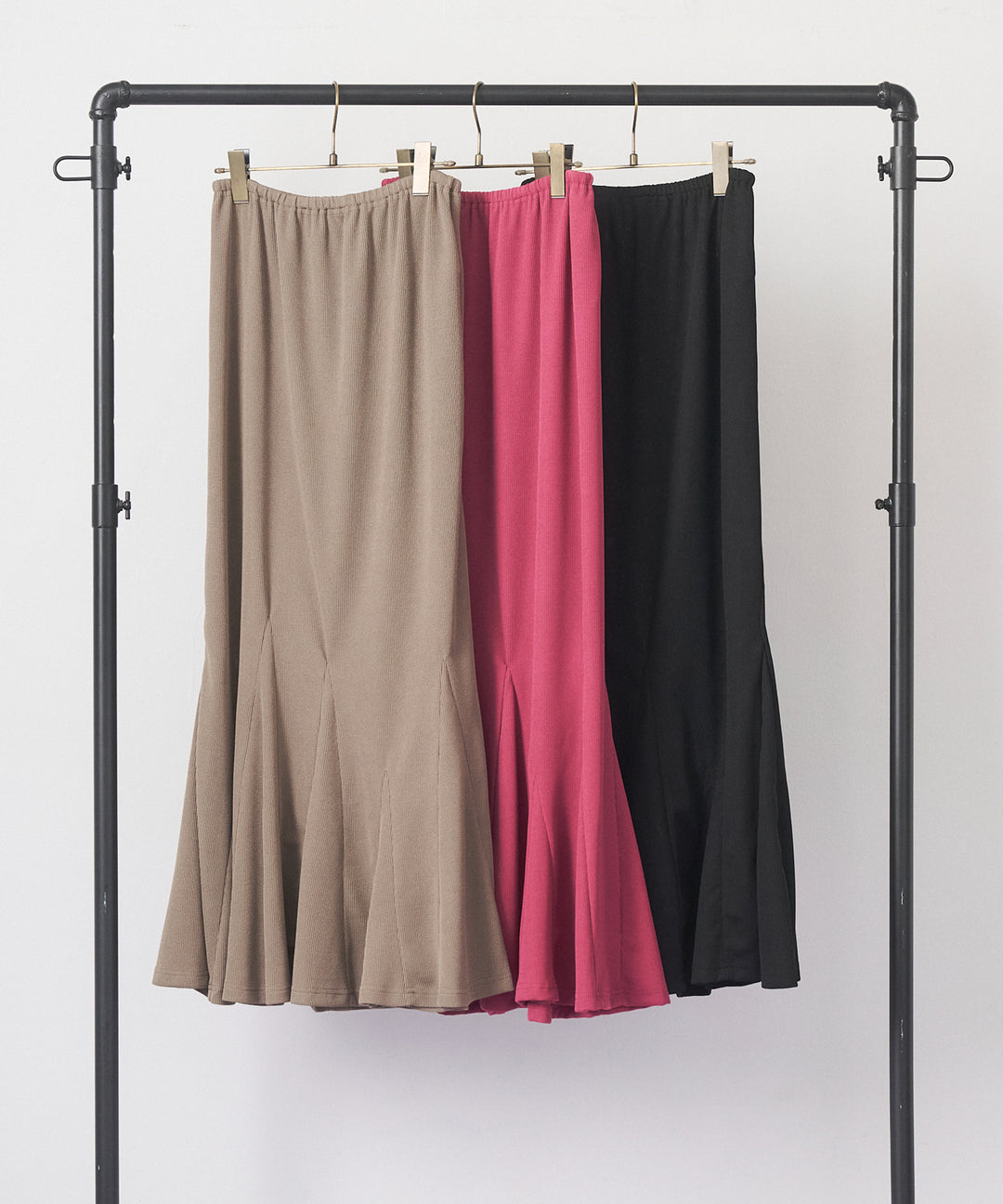 (eliuu)Ribbed Mermaid Skirt