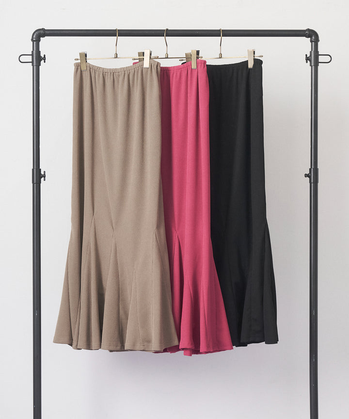 (eliuu)Ribbed Mermaid Skirt